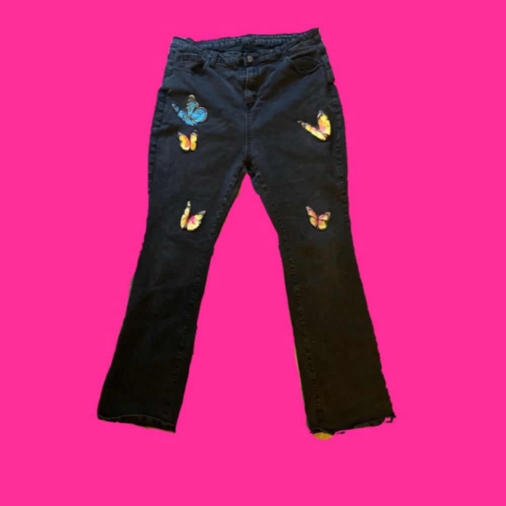 Black butterfly (SHEIN jeans)